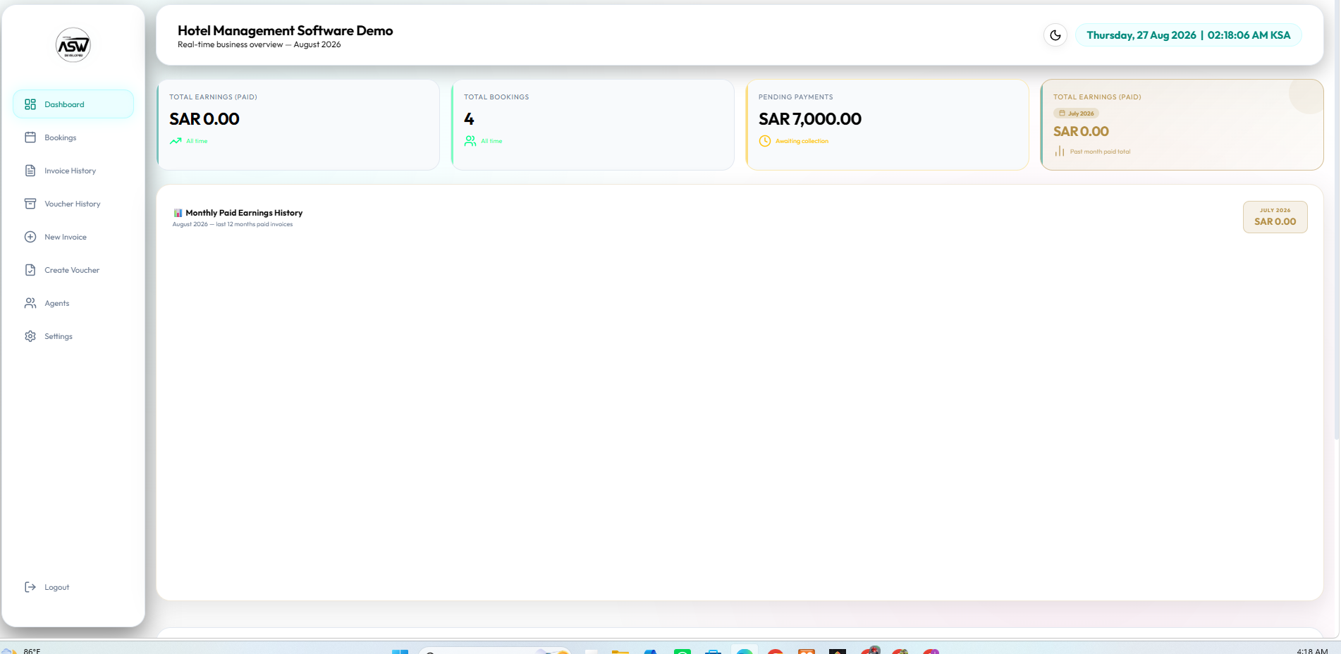 Hotel Invoice & Booking Management Software